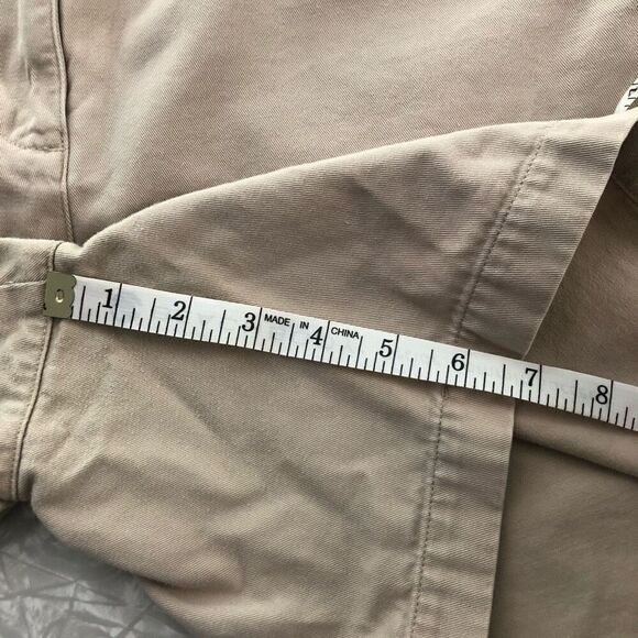 lauren jeans co ralph lauren size 8 tan high waisted shorts slat pockets preppy - Picture 11 of 11